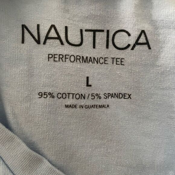Nautica Baby Blue Men’s Performance / Basic Long Sleeve Tee Shirt Size Large - Picture 3 of 3